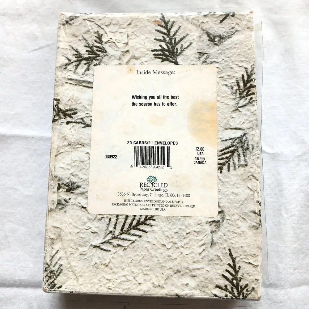 Christmas Card Set – 20 Cards with Envelopes